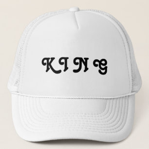 Casquette Chapeaux de camionnette blanc personnalisées King