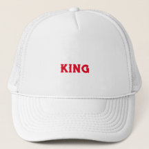 Chapeaux de camionnette blanc personnalisées King