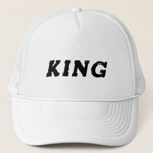 Casquette Chapeaux de camionnette blanc personnalisées King 