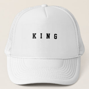 Casquette Chapeaux de camionnette blanc personnalisées King 