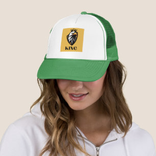 Casquette Chapeaux de camionnette King Photo blanc et vert