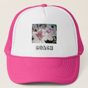 Casquette Chapeaux de sport COACH roses blancs Fleurs d'Azal