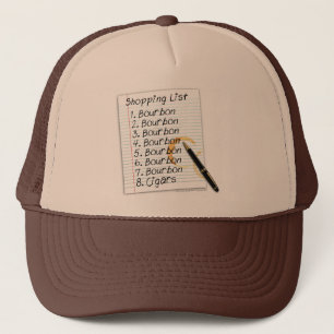 CASQUETTE CHAPEAUX - LISTE DE COURSES DES AMOUREUX DE BOURBO