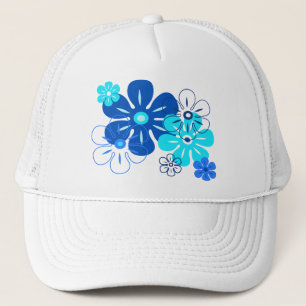Casquette Chapeaux Trucker Tropical Flower Rain