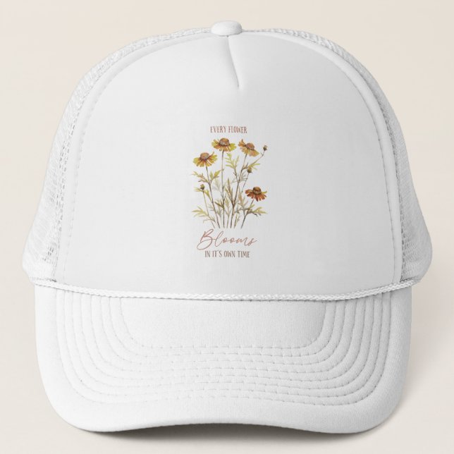 Casquette Chaque Fleur Fleurit À Son Propre Moment (Devant)