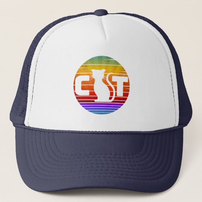 CASQUETTE CHAQUE SOLEIL VINTAGE CAT (Devant)