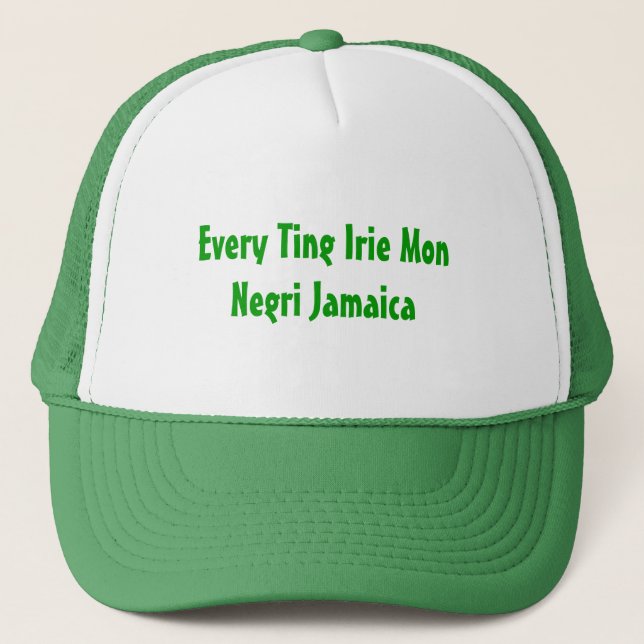 Casquette Chaque teintez Irie lundi Negri Jamaïque (Devant)