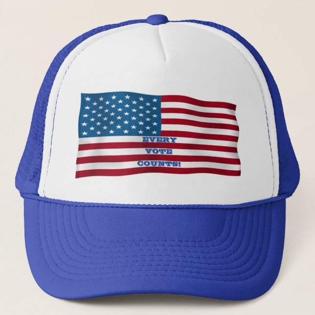 Casquette Chaque Vote Compte ! -Casquette Trucker (Devant)