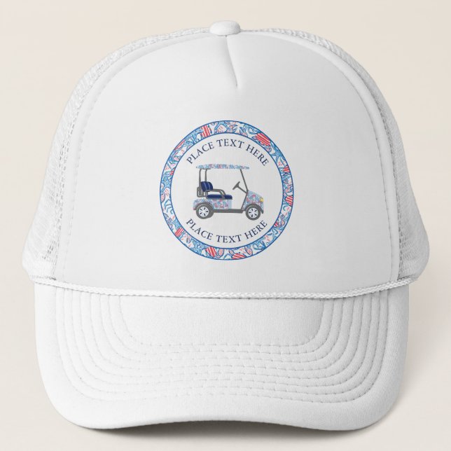 Casquette Chariot de Golf Crabs Patriotique Prépa (Devant)