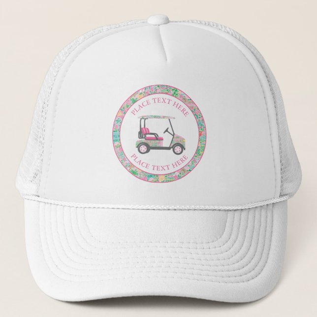 Casquette Chariot de golf Preppy Palm Beach (Devant)