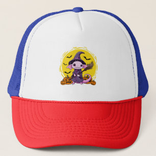 Casquette Charmante Sorcière Axolotl Halloween