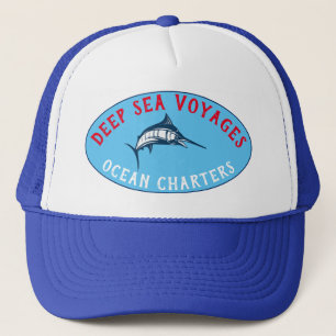 Casquette Charte du Marlin bleu/Tournoi océanique