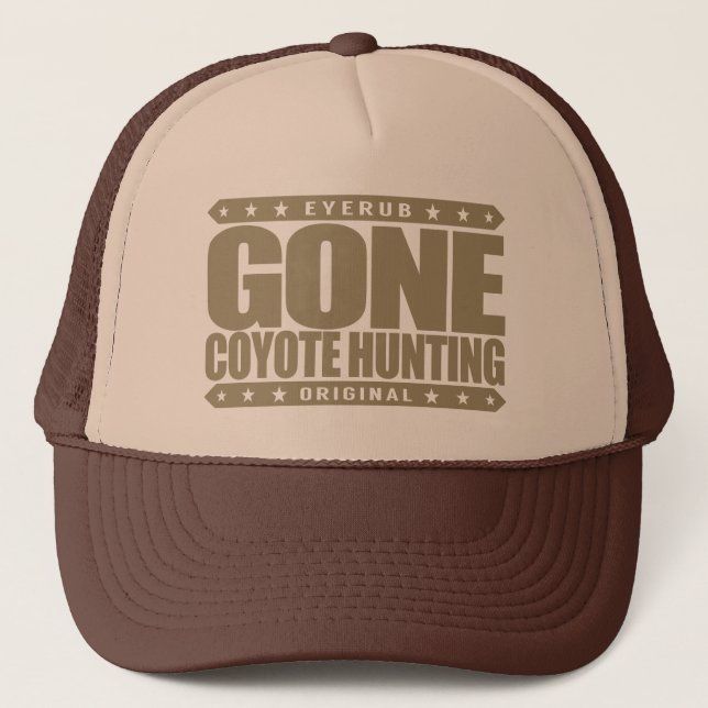 Casquette CHASSE ALLÉE de COYOTE - je suis chasseur (Devant)