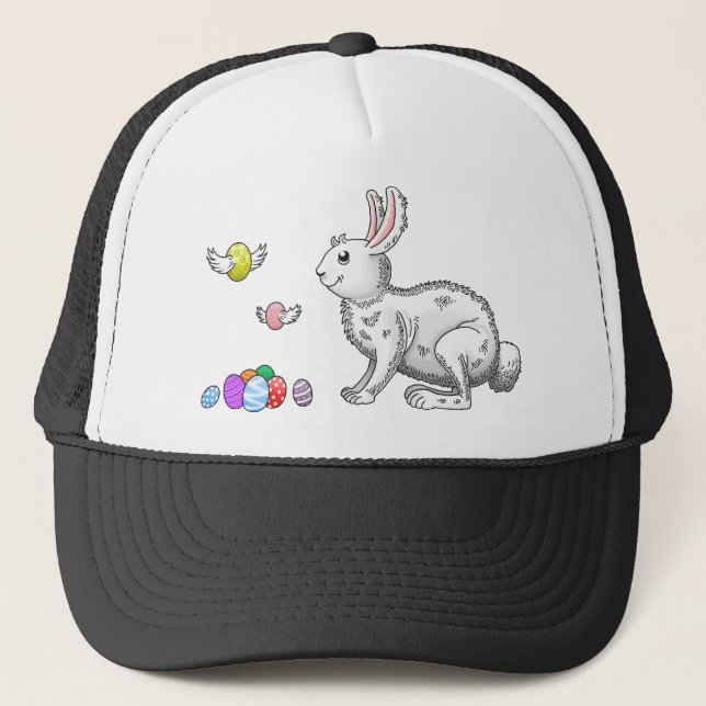 Casquette Chasse aux œufs du lapin de Pâques (Devant)