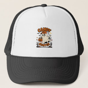 Casquette Chasseur de bonbons Halloween Fantôme Citrouille S