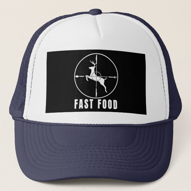 CASQUETTE CHASSEUR DE CERFS NOURRITURE RAPIDE DRÔLE DE CHASS (Devant)