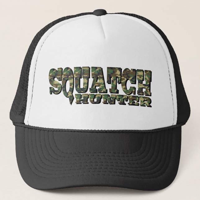 Casquette Chasseur de Squatch - motif de Camo (Devant)