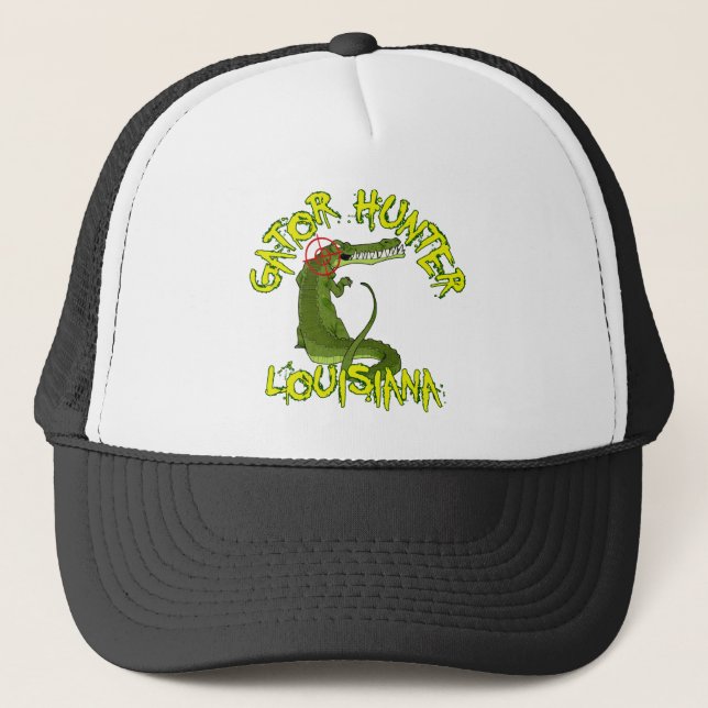 Casquette Chasseur Louisiane d'alligator (Devant)