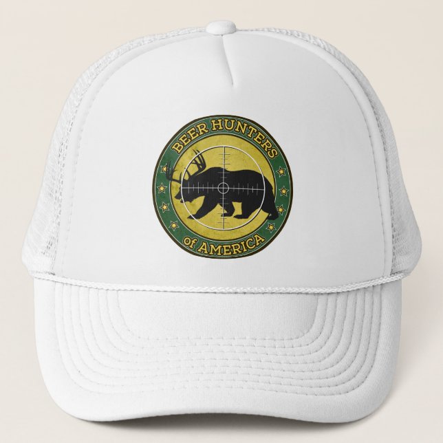 Casquette Chasseurs de bière de l'Amérique (ours d'amusement (Devant)