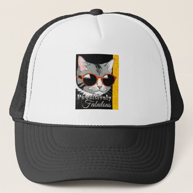 Casquette Chat à la mode (Devant)