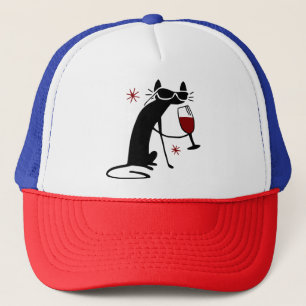Casquette Chat à vin
