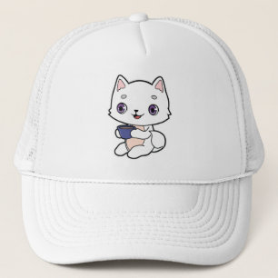 Casquette Chat avec Coupe de Café