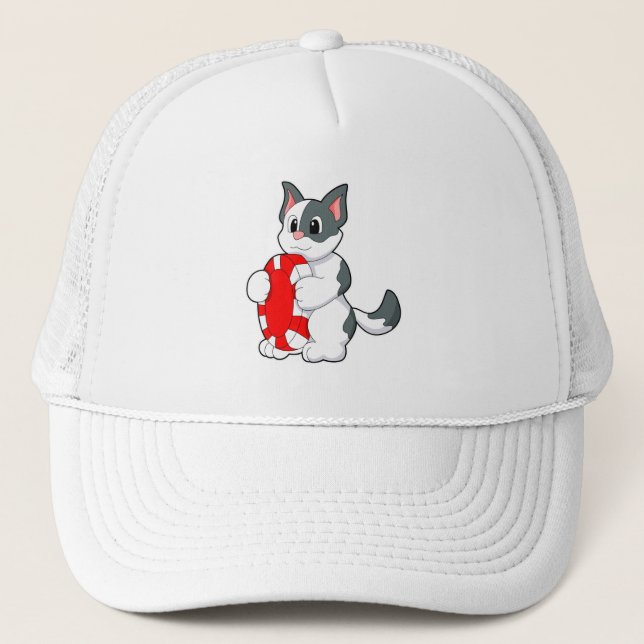 Casquette Chat avec puce Poker (Devant)