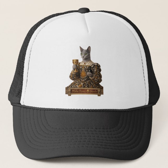 Casquette Chat Bleu Russe Lucrezia de Médici (Devant)