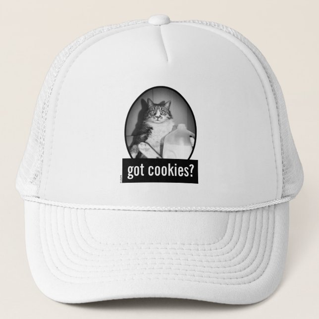 Casquette Chat Boire Du Lait De Jug (Devant)