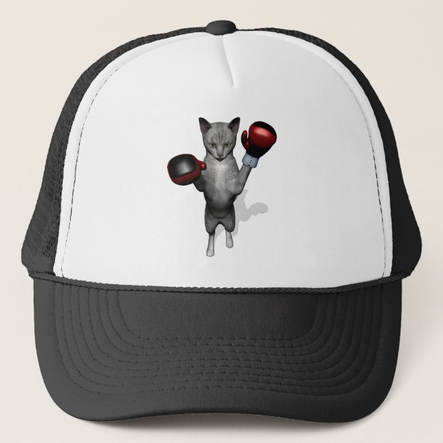 Casquette Chat de boîte (Devant)