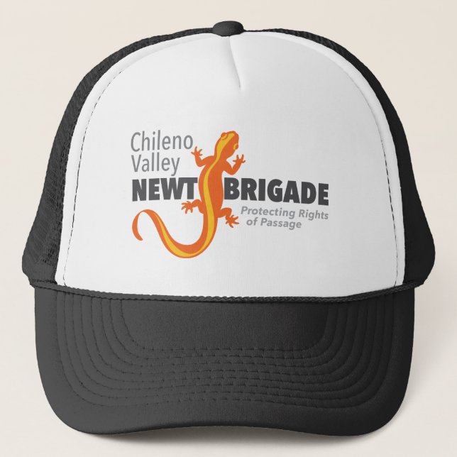 Casquette Chat de camionneur du logo Chileno Valley Newt Bri (Devant)