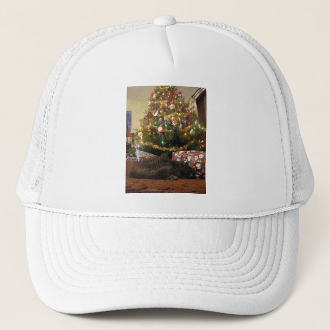 Casquette Chat de Noël (Devant)