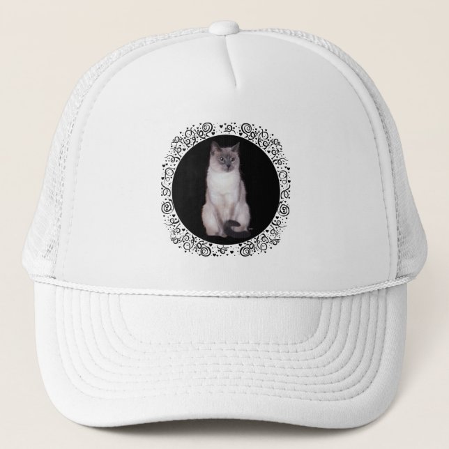 Casquette Chat de Siamese (Devant)