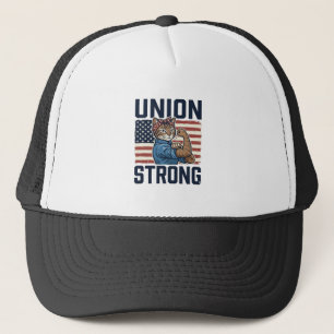 Casquette Chat de travailleur fort de l'union Chemise patrio