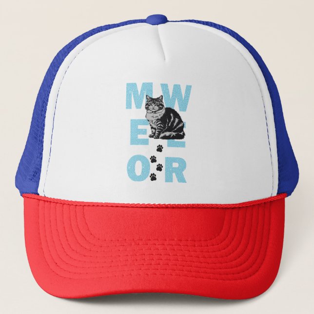 Casquette chat drôle (Devant)
