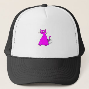 Casquette Chat gras rose
