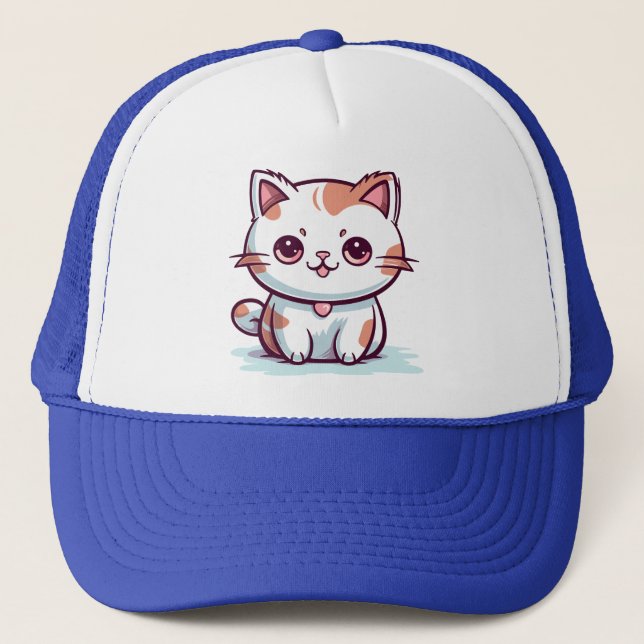 Casquette Chat Mignon de Style Kawaii Clipart (Devant)
