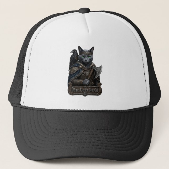 Casquette Chat Noble Odin Bleu Russe (Devant)