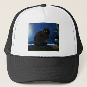 Casquette Chat noir chat animal domestique noir