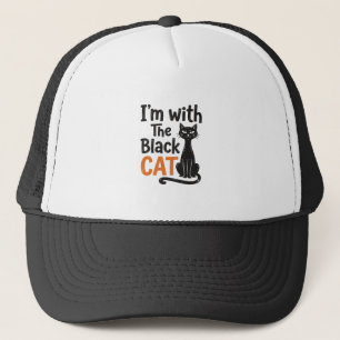 Casquette Chat noir drôle Gravure vintage Design Halloween