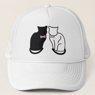 Casquette Chat noir et blanc