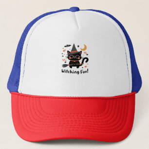 Casquette Chat noir sorcier amusant avec chambre - Jolie Hal
