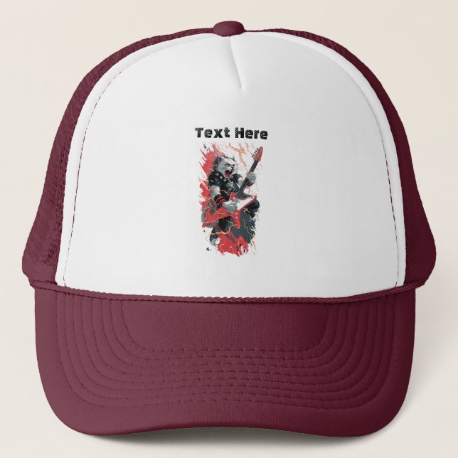 Casquette Chat Rockstar (Devant)