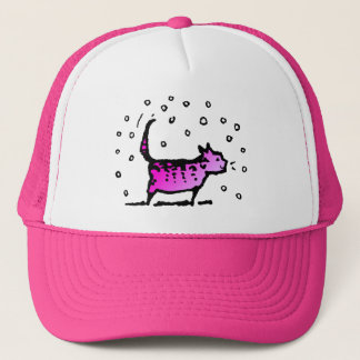 Casquette Chat rose assez Girly mignon