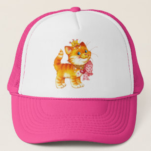 Casquette chat rouge