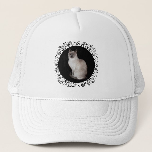 Casquette Chat siamois (Devant)