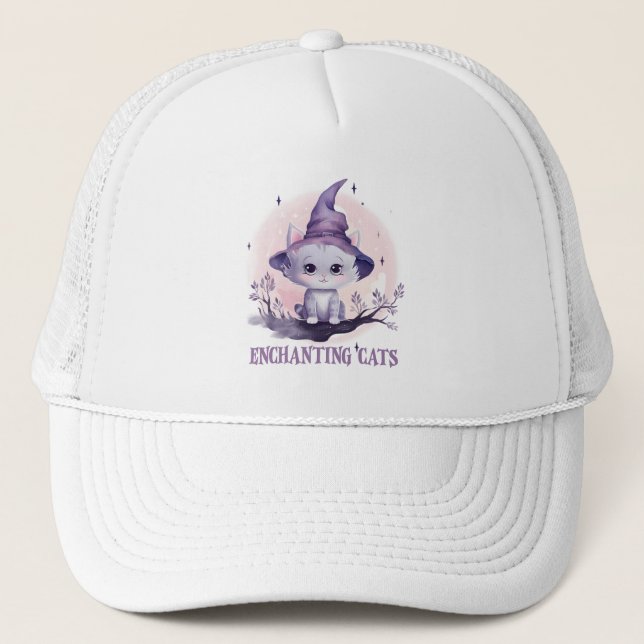 Casquette Chat sorcier enchanteur (Devant)