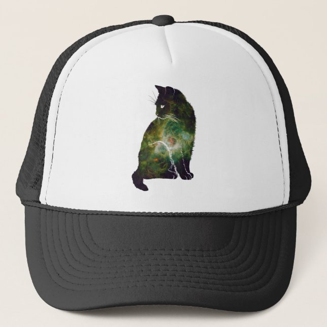 Casquette Chat spatial (Devant)