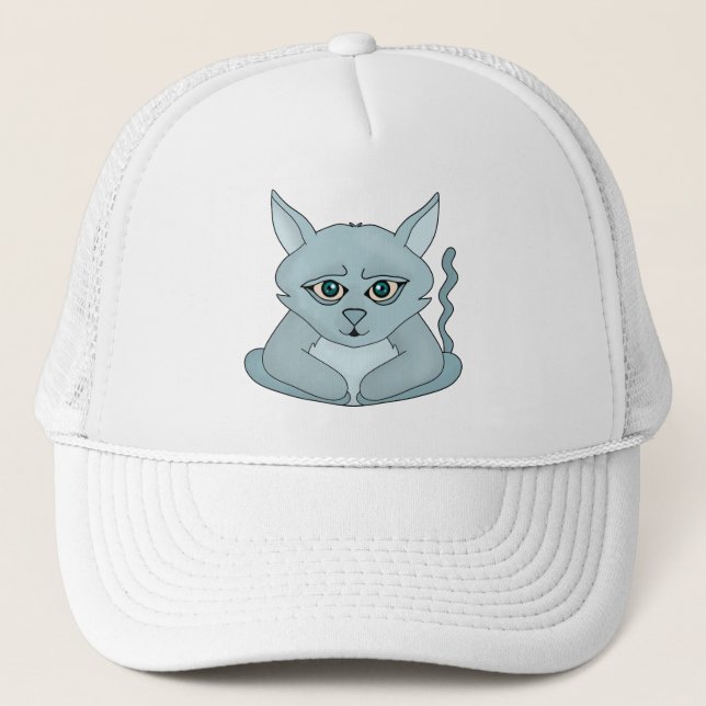 Casquette Chat triste (Devant)