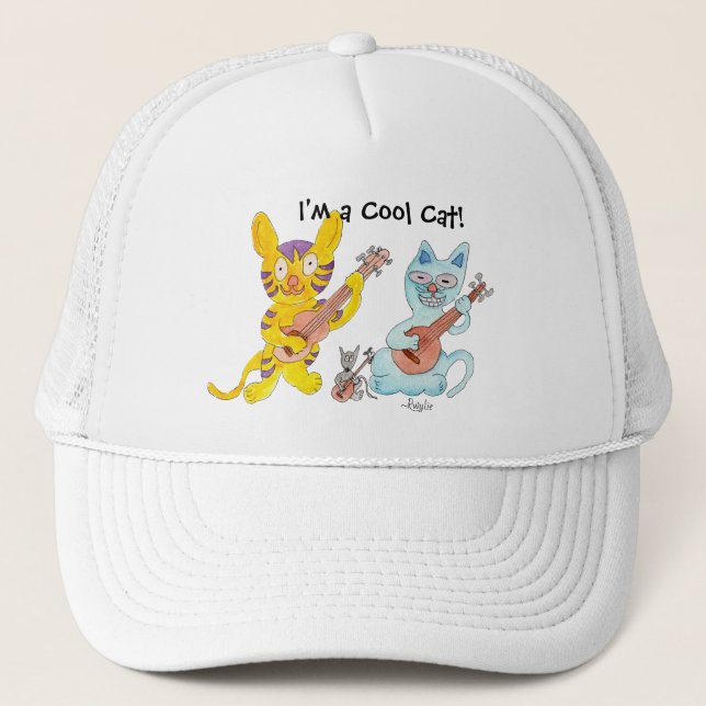 Casquette Chats à guitare (Devant)